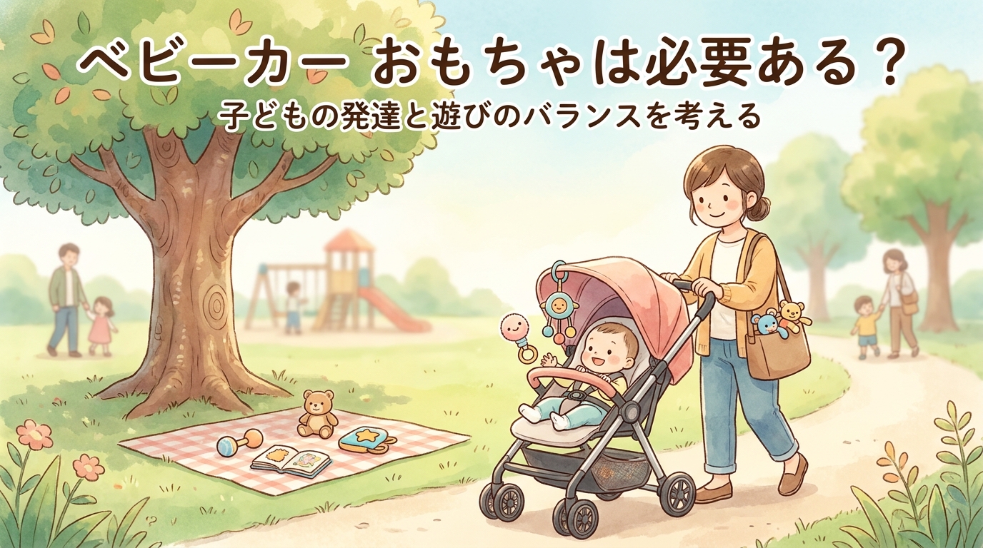 ベビーカー おもちゃは必要ある？