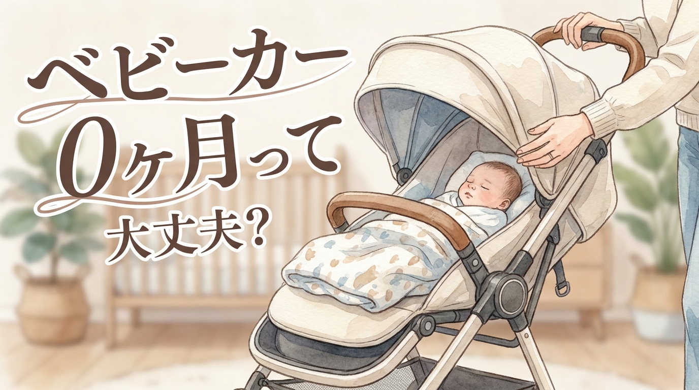 ベビーカー 0ヶ月って大丈夫？