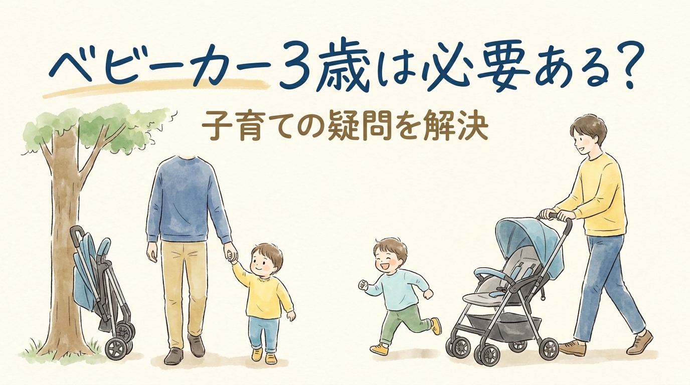 ベビーカー 3歳は必要ある？