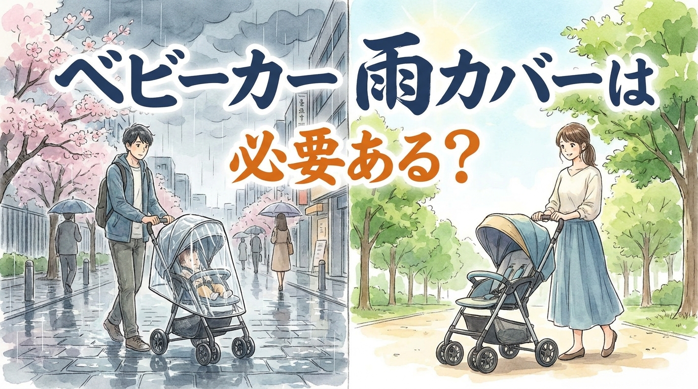 ベビーカー 雨カバーは必要ある？