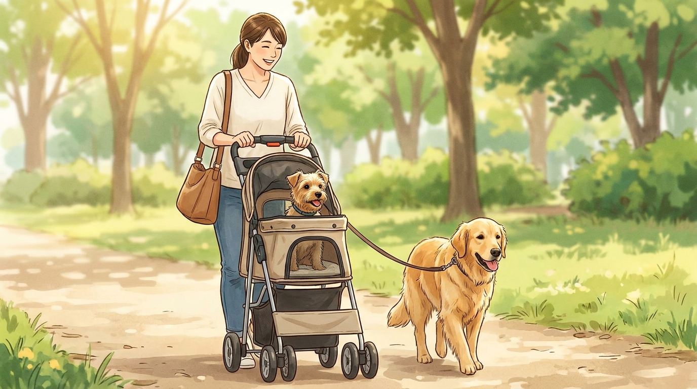 犬のベビーカーは「歩かせない道具」ではなく「選択肢を増やす道具」です